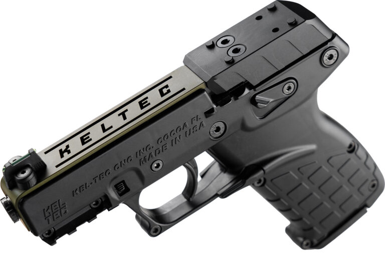 Kel-Tec P17BBLKORGRNS P17 Sports South Exclusive 22 LR 16+1 3.80″ Black Steel Barrel, OD Green Optic Ready/Serrated Slide, Black Polymer Frame w/Picatinny Rail, Textured Grip Kel-Tec P17BBLKORGRNS P17 Sports South Exclusive 22 LR 16+1 3.80″ Black Steel Barrel, OD Green Optic Ready/Serrated Slide, Black Polymer Frame w/Picatinny Rail, Textured Grip
