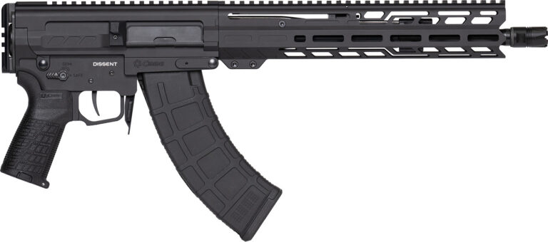 CMMG 86A8E0BAB Dissent MK47 7.62x39mm 30+1 12.50″ Black Nitride Threaded Barrel, M-LOK Handguards, Black Armor Cerakote Aluminum Picatinny Rail Receiver