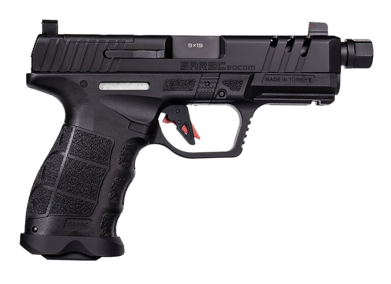 SAR USA SAR9CSOCOMBL SAR9 C Compact Frame 9mm Luger 21+1 4″ Black Steel Barrel, Black Steel Optic Ready/Ported/Serrated Slide, Black Polymer Frame w/Picatinny Rail, Interchangeable Backstrap Grip SAR USA SAR9CSOCOMBL SAR9 C Compact Frame 9mm Luger 21+1 4″ Black Steel Barrel, Black Steel Optic Ready/Ported/Serrated Slide, Black Polymer Frame w/Picatinny Rail, Interchangeable Backstrap Grip