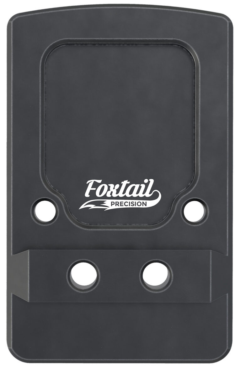 Foxtail Precision 100013 Rear Sight Dovetail Optic Adapter Plate for non MOS Glock  Black Anodized Glock Non MOS