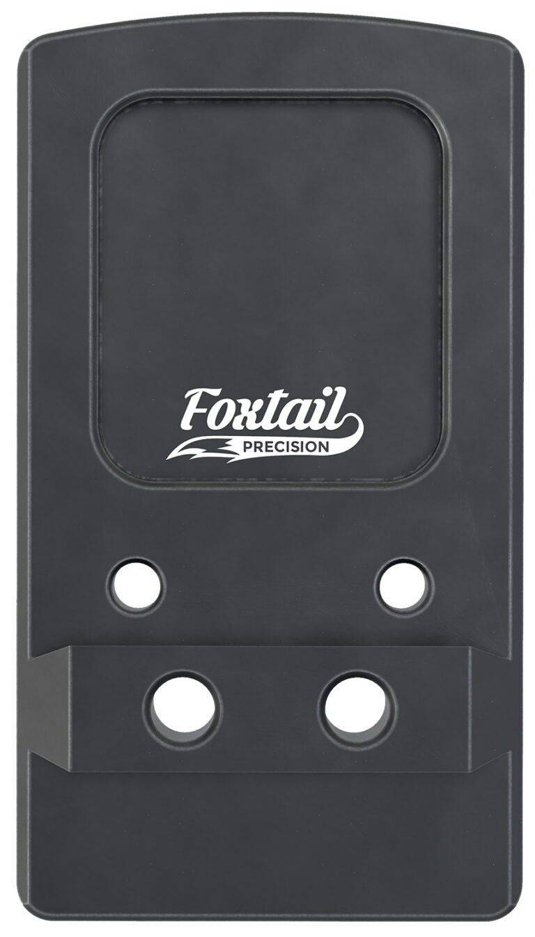 Foxtail Precision 100015 Rear Sight Dovetail Optic Adapter Plate for non MOS Glock  Black Anodized Glock Non MOS