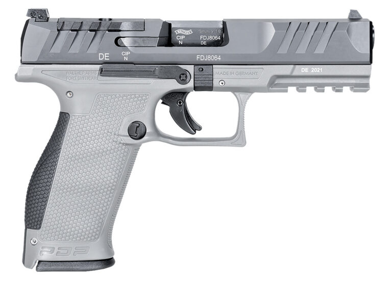 Walther Arms 2858371NP3 PDP Full Size Frame 9mm Luger 18+1 4.50″ Stainless Polygonal Rifled Barrel, Optic Ready/Serrated Steel Slide, Gray Polymer Frame w/Picatinny Rail Ambidextrous Walther Arms 2858371NP3 PDP Full Size Frame 9mm Luger 18+1 4.50″ Stainless Polygonal Rifled Barrel, Optic Ready/Serrated Steel Slide, Gray Polymer Frame w/Picatinny Rail Ambidextrous