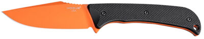 Hogue 35864 Extrak  3.30″ Fixed Clip Point Plain Blaze Orange Cerakote CPM M4 Tool Steel Blade, Black Textured G10 Scales Handle