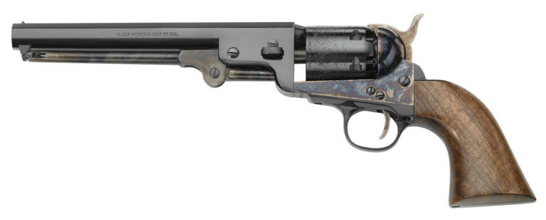 Pietta PF51CHS36712 1851 Navy London 36 Cal 6rd 7.50″ Blued Octagon Barrel, Blued Cylinder, Color Case Hardened Steel Frame, Walnut Grip, Exposed Hammer Pietta PF51CHS36712 1851 Navy London 36 Cal 6rd 7.50″ Blued Octagon Barrel, Blued Cylinder, Color Case Hardened Steel Frame, Walnut Grip, Exposed Hammer