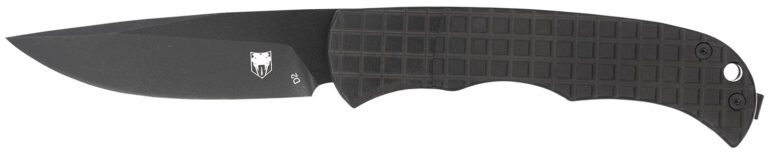CobraTec Knives CTCLNHRBLK Cyclone Hidden Release 3″ Flip Open Plain Black TiCN D2 Steel Blade, 4″ Black Aluminum Handle