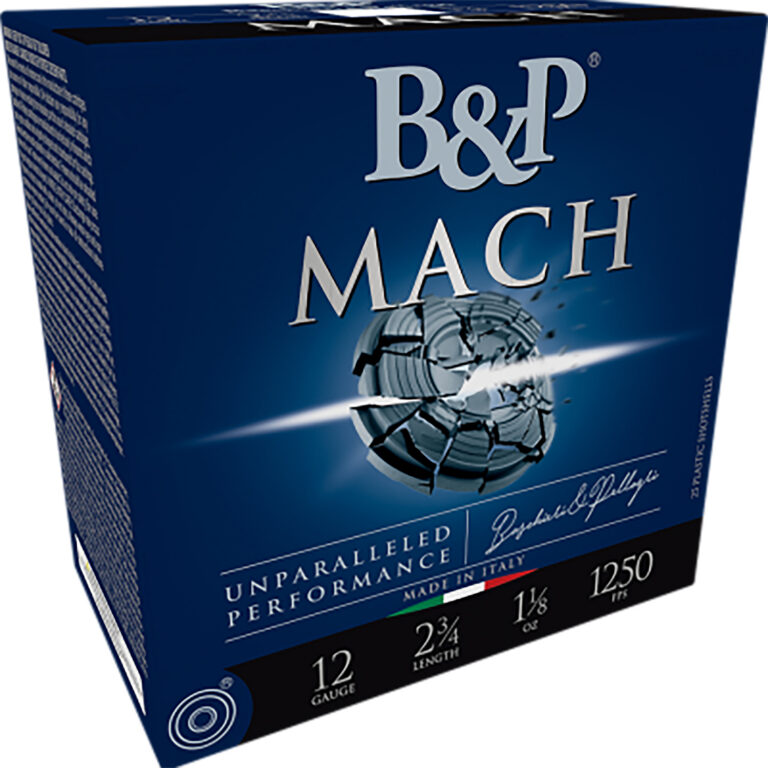 B&p Ammunition 12B1F2L7 Mach LV 12Gauge 2.75″ 1oz 7.5Shot 25 Per Box/10 Case B&p Ammunition 12B1F2L7 Mach LV 12Gauge 2.75″ 1oz 7.5Shot 25 Per Box/10 Case