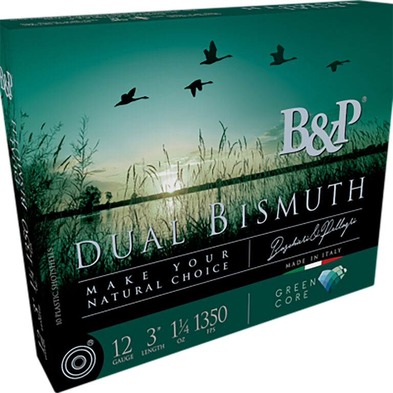 B&p Ammunition 12B5DB43 Dual Bismuth 12Gauge 2.75″ 1 1/5oz Bismuth 3/4Shot 10 Per Box/10 Case B&p Ammunition 12B5DB43 Dual Bismuth 12Gauge 2.75″ 1 1/5oz Bismuth 3/4Shot 10 Per Box/10 Case