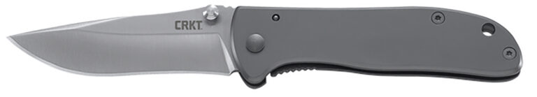 CRKT 6450S Drifter EDC 2.88″ Folding Drop Point Plain Satin 8Cr14MoV SS Blade, Silver Stainless Steel Handle CRKT 6450S Drifter EDC 2.88″ Folding Drop Point Plain Satin 8Cr14MoV SS Blade, Silver Stainless Steel Handle