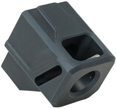 Faxon Firearms FFPACOMPDSG01 EXOS-513 Compensator Black Nitride 6061 Aluminum 1/2″x28 Threads 1.10″ OAL Compatible w/ Glock Gen 3 19/17/34