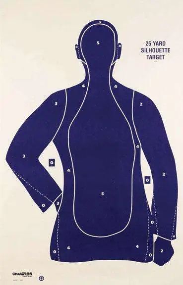 POLICE SILHOUETTE TARGET B21-E 100/PK