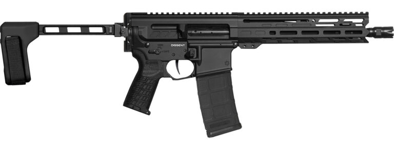 CMMG 30AC50F-AB Dissent MK4 300 Blackout 30+1 10.50″ Black Nitride Threaded Barrel, 5.50″ M-LOK Handguard, Black Armor Cerakote Aluminum Picatinny Rail Receiver, Black CMMG Zeroed Grip