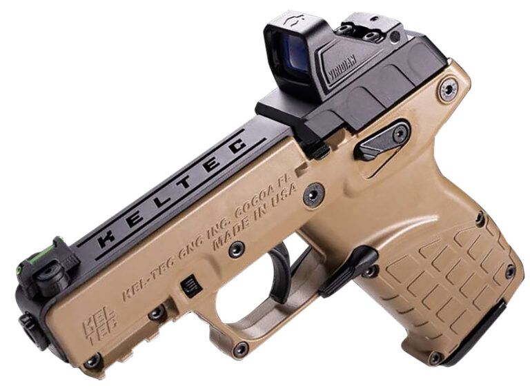 Kel-Tec P17BTANOPTIC P17 22 LR 16+1 3.80″ w/Optic & Holster Tan Kel-Tec P17BTANOPTIC P17 22 LR 16+1 3.80″ w/Optic & Holster Tan