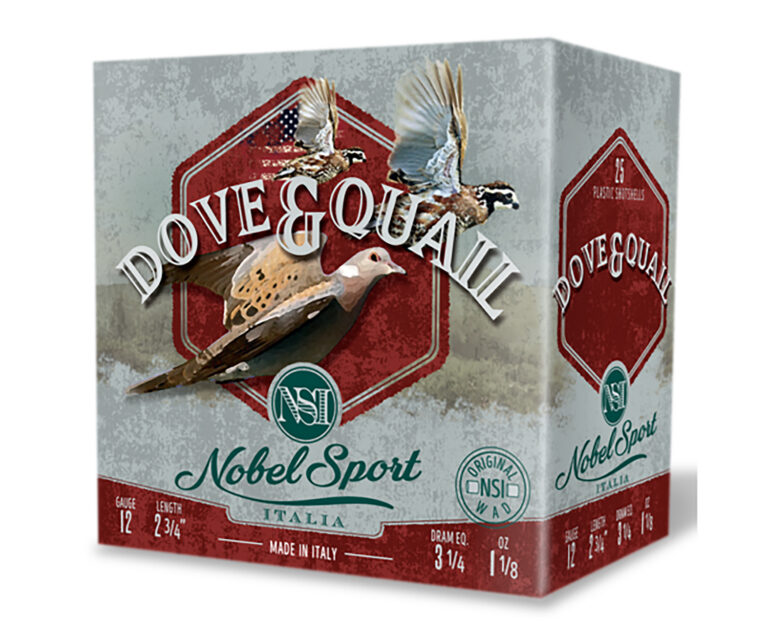 NSI Dove & Quail 12 gauge 2 3/4″ 1 1/8 Oz #7 1/2 Shot 1255fps 25RD NSI Dove & Quail 12 gauge 2 3/4″ 1 1/8 Oz #7 1/2 Shot 1255fps 25RD