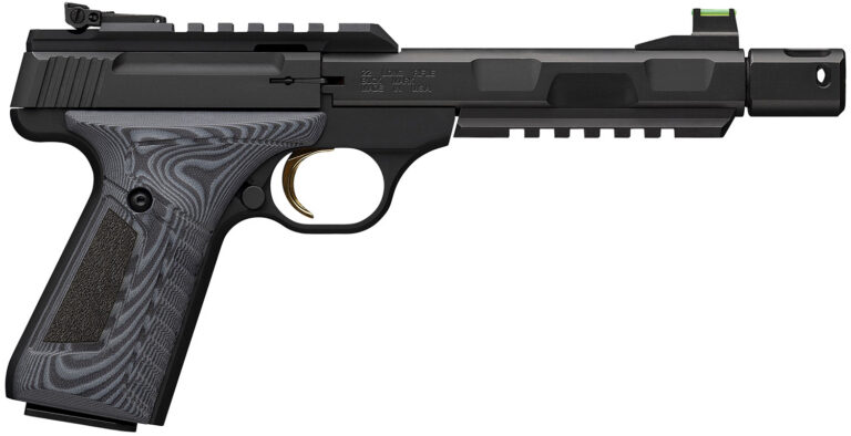 Browning 051597490 Buck Mark Contour Pro 22 LR 10+1 5.90″ Matte Black Gray/Black G-10 Grip Browning 051597490 Buck Mark Contour Pro 22 LR 10+1 5.90″ Matte Black Gray/Black G-10 Grip