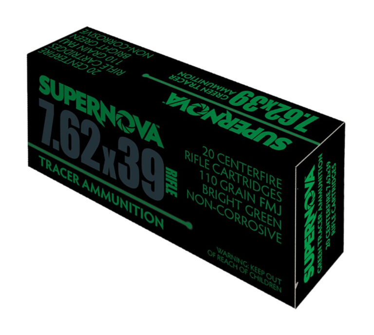 Supernova PMSN762G Green Tracer 7.62mm 110 gr Full Metal Jacket 20 Per Box/ 50 Cs Supernova PMSN762G Green Tracer 7.62mm 110 gr Full Metal Jacket 20 Per Box/ 50 Cs