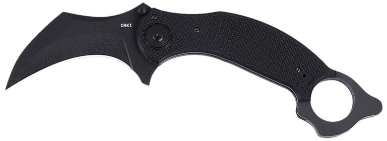 CRKT 2635 DU Hoc Deadbolt 3.62″ Fixed Karambit Plain Black Powder Coated D2 Steel Blade, Black G10 Handle CRKT 2635 DU Hoc Deadbolt 3.62″ Fixed Karambit Plain Black Powder Coated D2 Steel Blade, Black G10 Handle