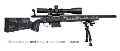 Horizon Firearms RF018S221814T17 Vandal Dark 2 22 Creedmoor 18″ Black Fluted Threaded Barrel, Picatinny Rail Receiver, Arca Rail Forend, Textured Iota Carbon Fiber Stock