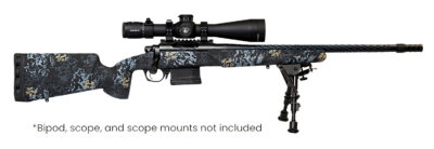 Horizon Firearms RF017S392214T19 Vandal Prime 7MM PRC 22″ Black Spiral Fluted Threaded Barrel, Drilled & Tapped Receiver, Textured Iota EKO Carbon Fiber Stock