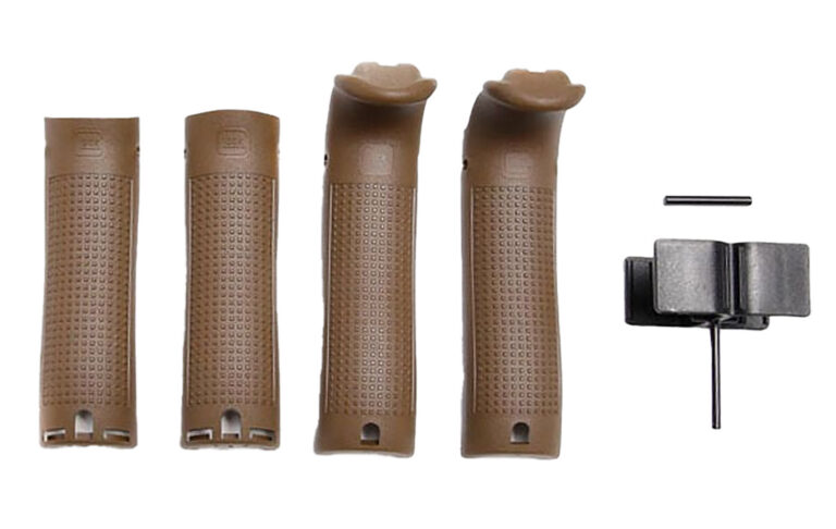 Glock 30867 Backstrap/Beavertail Set Compatible w/ Glock 17/22/34/35 Dark Earth Polymer Glock 30867 Backstrap/Beavertail Set Compatible w/ Glock 17/22/34/35 Dark Earth Polymer