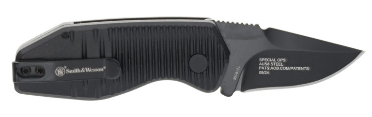 Smith & Wesson Knives 1219165 Special Ops Mini 1.90″ Folding Drop Point Plain AUS-8A SS Blade Aluminum Handle Smith & Wesson Knives 1219165 Special Ops Mini 1.90″ Folding Drop Point Plain AUS-8A SS Blade Aluminum Handle