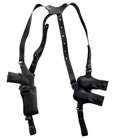 1791 Gunleather NSS2.1SBLVR  Optic Ready Shoulder Vertical Black Fits Glock 17 Right Hand