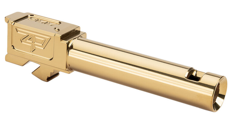 Zaffiri Precision ZP.19BCPG Glock  3.89″ Ported Gold TiN Stainless Steel, Fits Glock 19 Gen1-4
