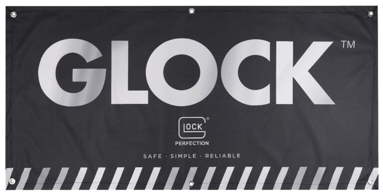 Glock AD02044 Fabric Banner  Black 4′ x 2′