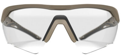 Glock AS41037 Crossover Tactical Glasses Clear Lens Desert Tan Frame