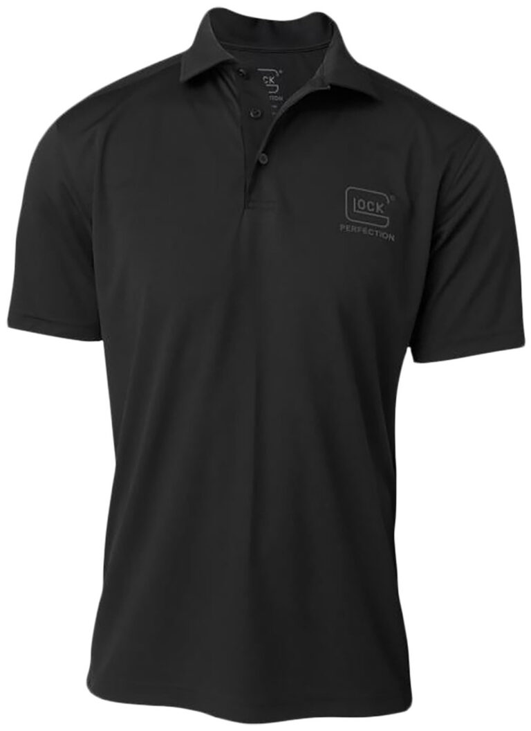 Glock AP96213 Glock Perfection Polo Black Polyester Mesh Short Sleeve Large Glock AP96213 Glock Perfection Polo Black Polyester Mesh Short Sleeve Large