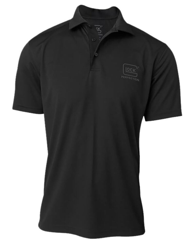 Glock AP96215 Glock Perfection Polo Black Polyester Mesh Short Sleeve 2XL Glock AP96215 Glock Perfection Polo Black Polyester Mesh Short Sleeve 2XL