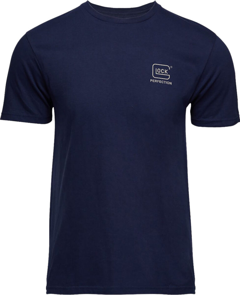 Glock AP96197 Glock Strong Tee Navy Ringspun Cotton Short Sleeve 2XL Glock AP96197 Glock Strong Tee Navy Ringspun Cotton Short Sleeve 2XL