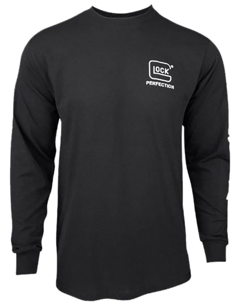 Glock AP96099 Perfection Long Sleeve Tee Black Pre-Shrunk Cotton Long Sleeve Medium Glock AP96099 Perfection Long Sleeve Tee Black Pre-Shrunk Cotton Long Sleeve Medium