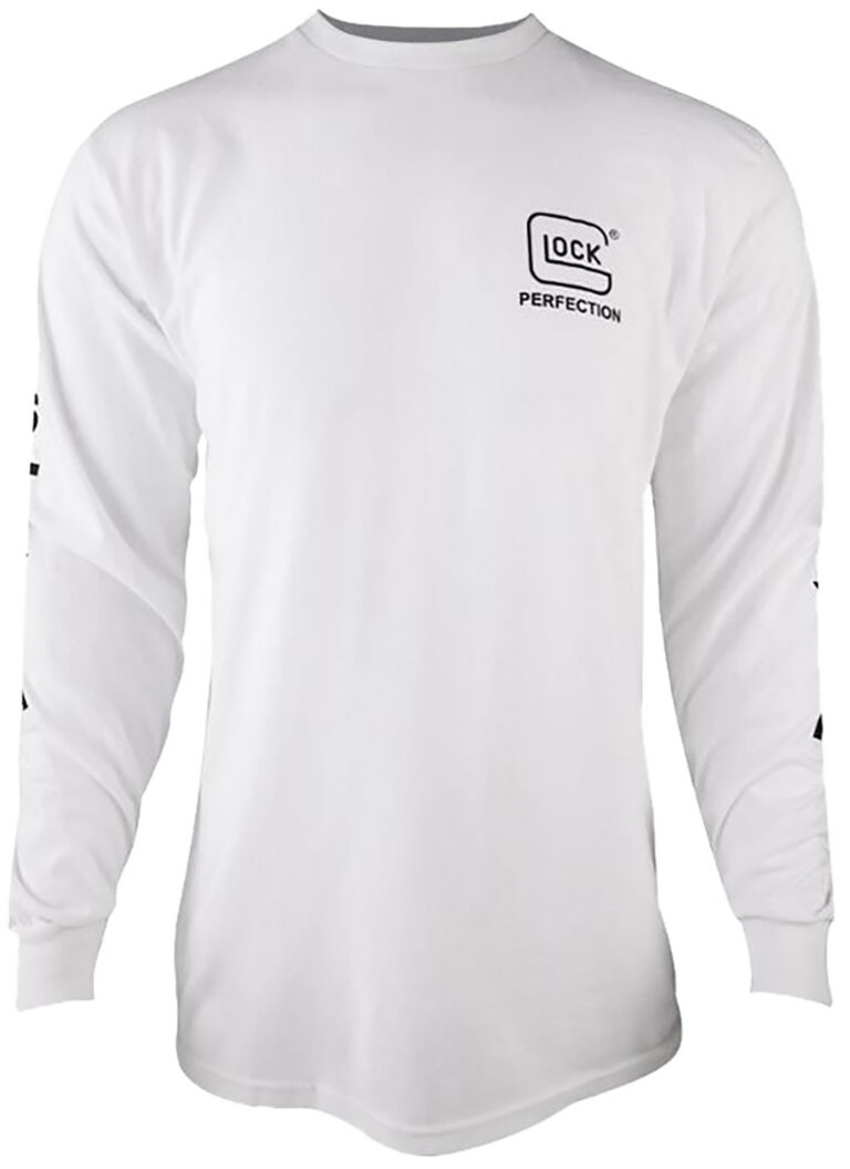 Glock AP96092 Perfection Long Sleeve Tee White Pre-Shrunk Cotton Long Sleeve Small Glock AP96092 Perfection Long Sleeve Tee White Pre-Shrunk Cotton Long Sleeve Small