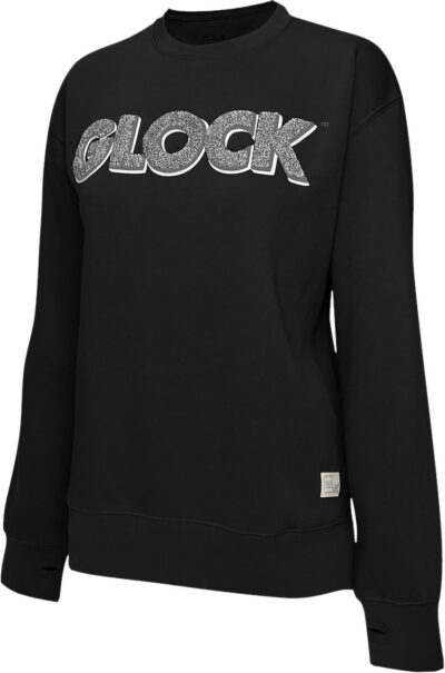 Glock AP96257 Crewneck Raglan Fleece Black Cotton/Polyester Long Sleeve Large