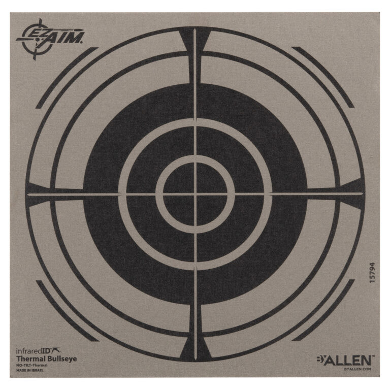 Allen 15794 Thermal Target Bullseye Hanging Paper 8″ x 8″ Black/Gray Allen 15794 Thermal Target Bullseye Hanging Paper 8″ x 8″ Black/Gray