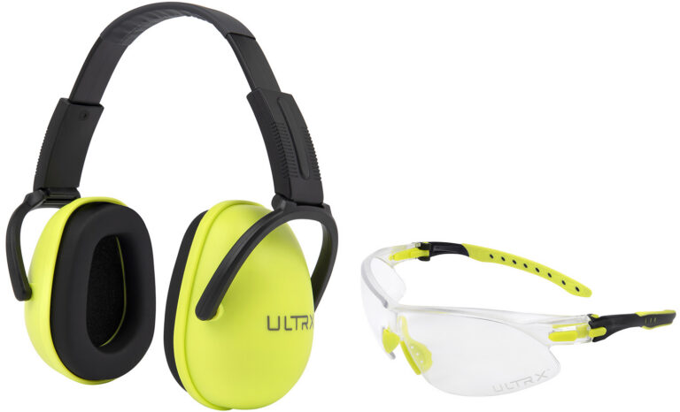 Allen 4176 Sound Blocker Ear & Eye Protection Combo 23 dB Lime Green Youth Allen 4176 Sound Blocker Ear & Eye Protection Combo 23 dB Lime Green Youth