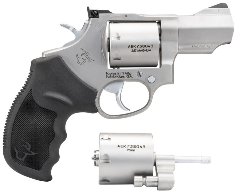 Taurus 2-692029 692 Medium Frame 357 Mag/38 Special +P/9mm 7 Shot 2.50″ Matte Stainless Cylinder/Frame/Barrel Transfer Bar Safety Taurus 2-692029 692 Medium Frame 357 Mag/38 Special +P/9mm 7 Shot 2.50″ Matte Stainless Cylinder/Frame/Barrel Transfer Bar Safety