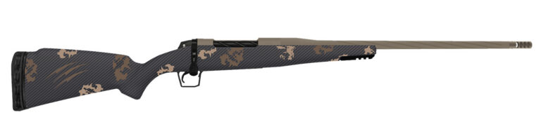 Fierce Firearms TWROG300WIN22BRS Twisted Rogue Mini 300 Win 22″ Smoked Bronze Cerakote Steel Threaded Barrel, Drilled & Tapped Steel Receiver, LR Negative Comb Sonora Ambush Camo Carbon Fiber Stock