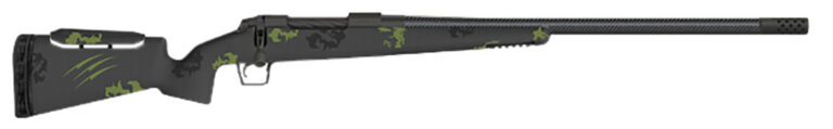 Fierce Firearms FCTRFP300RUM24BF CT Rival XP 300 RUM 24″ Carbon Fiber Match Grade Threaded Barrel, Black Cerakote Drilled & Tapped Titanium Receiver, Adj Comb Forest Camo Carbon Fiber Stock