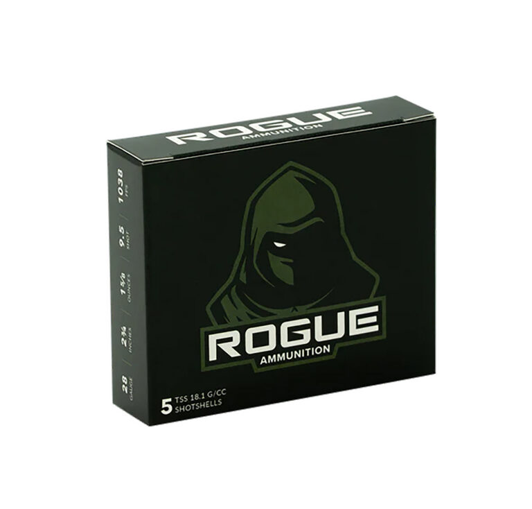 Rogue Ammunition RA-TSS-28-234-158-9. Rogue 28Gauge 2.75″ 1 5/8oz 9.5Shot 5 Per Box/20 Case Rogue Ammunition RA-TSS-28-234-158-9. Rogue 28Gauge 2.75″ 1 5/8oz 9.5Shot 5 Per Box/20 Case