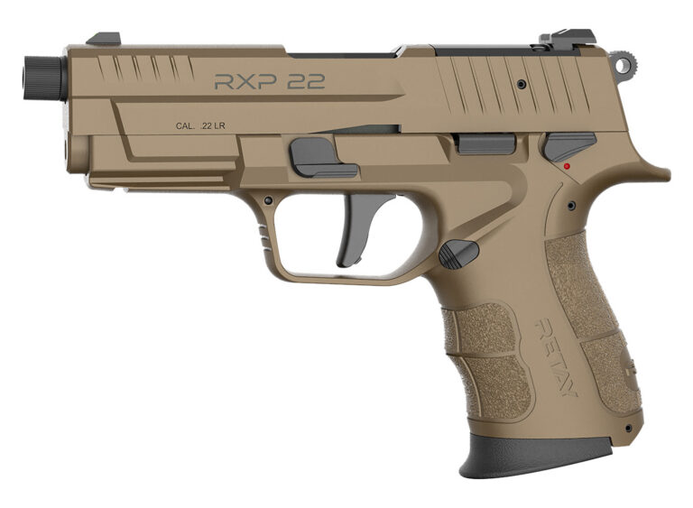 Retay USA RXP22FDE10TH RXP 22 LR 10+1 4″ Black Threaded Barrel, Flat Dark Earth Cerakote RMR/RMSc Optic Ready/Serrated Slide, Flat Dark Earth Cerakote Polymer Frame w/Accessory Rail, Textured Grip Retay USA RXP22FDE10TH RXP 22 LR 10+1 4″ Black Threaded Barrel, Flat Dark Earth Cerakote RMR/RMSc Optic Ready/Serrated Slide, Flat Dark Earth Cerakote Polymer Frame w/Accessory Rail, Textured Grip