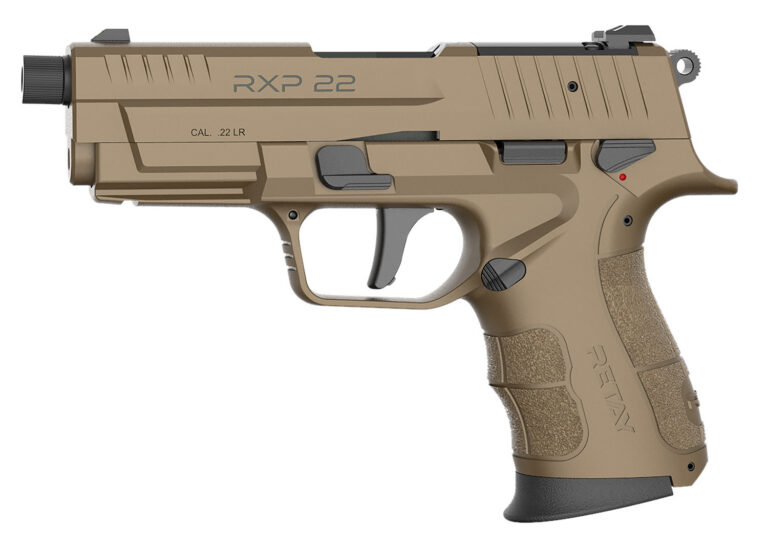 Retay USA RXP22FDE13TH RXP 22 LR 13+1 4″ Black Threaded Barrel, Flat Dark Earth Cerakote RMR/RMSc Optic Ready/Serrated Slide, Flat Dark Earth Cerakote Polymer Frame w/Accessory Rail, Textured Grip Retay USA RXP22FDE13TH RXP 22 LR 13+1 4″ Black Threaded Barrel, Flat Dark Earth Cerakote RMR/RMSc Optic Ready/Serrated Slide, Flat Dark Earth Cerakote Polymer Frame w/Accessory Rail, Textured Grip