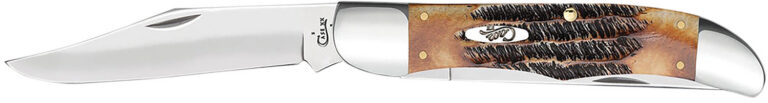 Case 03574 Hunter 4.10″ Folding Plain Mirror Polished Tru-Sharp SS Blade, 6.5 BoneStag Handle Case 03574 Hunter 4.10″ Folding Plain Mirror Polished Tru-Sharp SS Blade, 6.5 BoneStag Handle