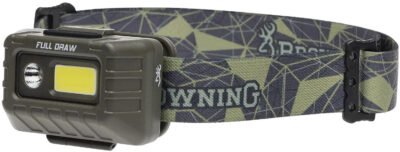 Browning 003713004 Full Draw Headlamp 20/500 Lumens LED Bulb 67yds Beam Distance Cap/Headwear