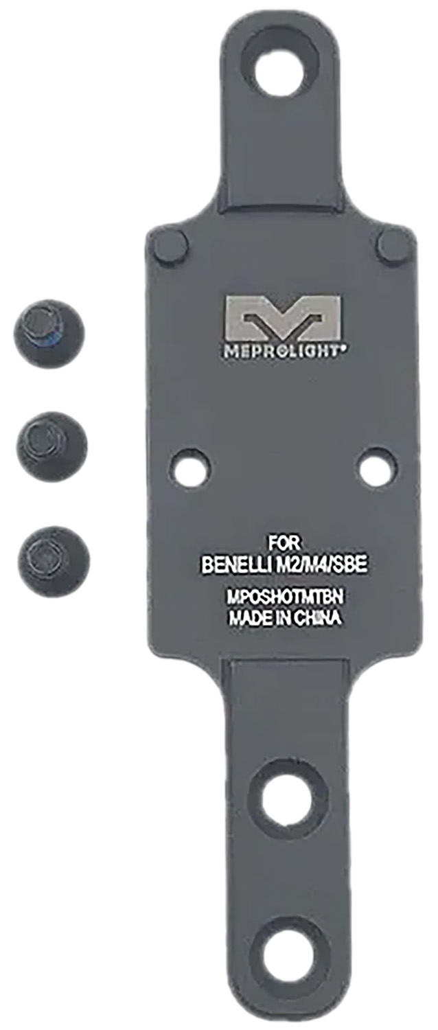 Meprolight USA 901141040 Optics Plate Shotgun Matte Black Aluminum, Benelli M2/M4/SBE RMR Footprint Meprolight USA 901141040 Optics Plate Shotgun Matte Black Aluminum, Benelli M2/M4/SBE RMR Footprint