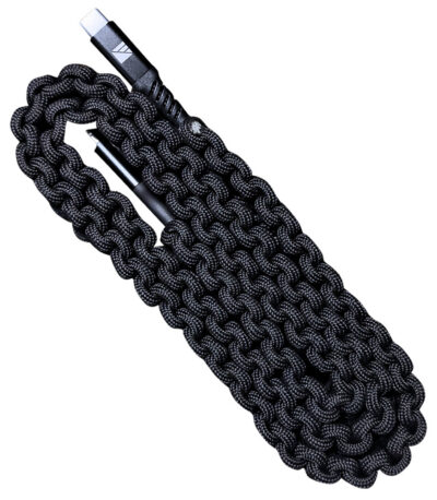 Dark Energy USB C to C Paracord Cable Black