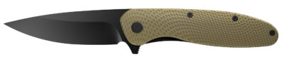 Outdoor Edge VD1C Viddux  3.15″ Folding Drop Point Plain Black Oxide 4Cr14MoV Blade Green Glass-Filled Nylon Handle