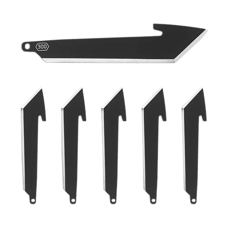 Outdoor Edge RRT30K6C 3″ Tanto Plain Black Oxide 420J2 SS Blade 6 Blades Outdoor Edge RRT30K6C 3″ Tanto Plain Black Oxide 420J2 SS Blade 6 Blades