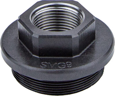 Kgm Suppressors A-SMG9-DTA-S-3 SMG9 Direct Thread Adapter Black Nitride Steel 5/8″x24 Threads