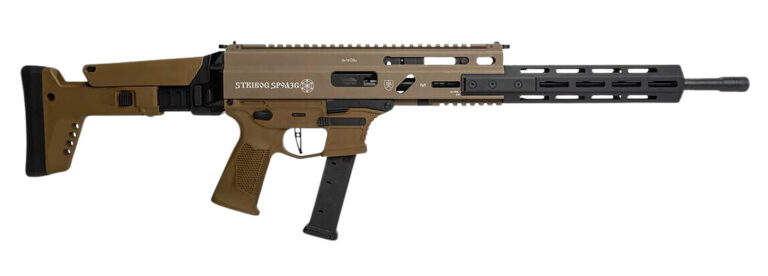 Grand Power 810091158029 Stribog SP9A3G 9mm Luger 16″ Black Barrel, Flat Dark Earth Receiver, Polymer Stock & Grip Grand Power 810091158029 Stribog SP9A3G 9mm Luger 16″ Black Barrel, Flat Dark Earth Receiver, Polymer Stock & Grip